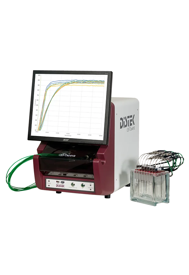 Pruebas de UV con fibra óptica en sitio para Disolución